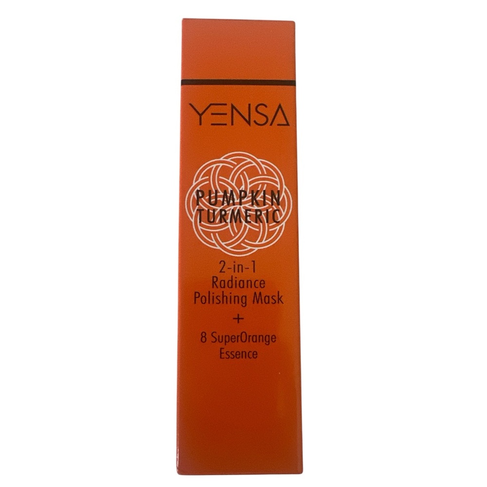 NWT Yensa Pumpkin Turmeric 2-in-1 Radiance Polishing Mask - Orange